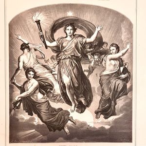 Angel Morning Print by Brend’amour 1875 Antique Art